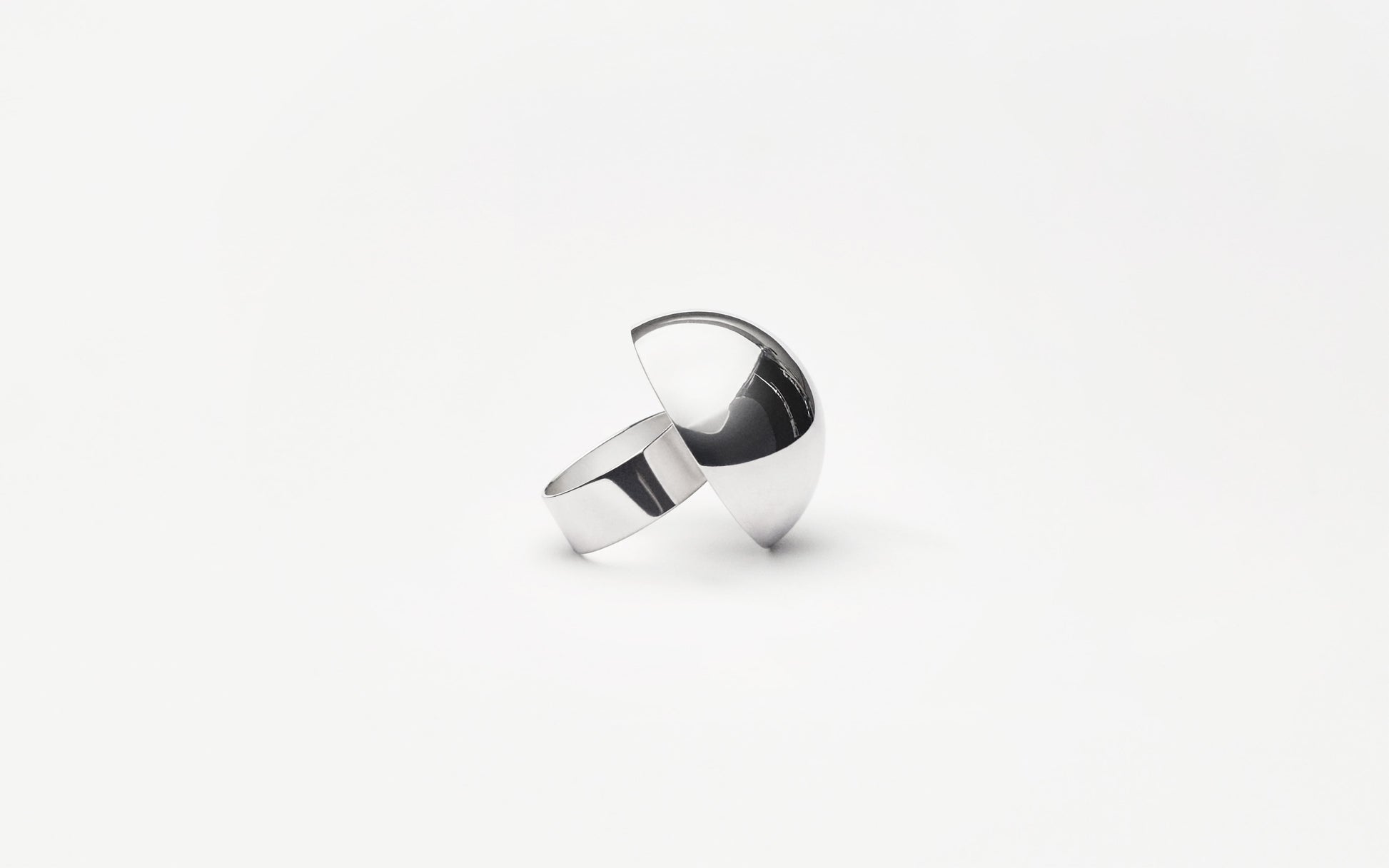 MH 925 Dome Ring recycled sterling silver minimalist design