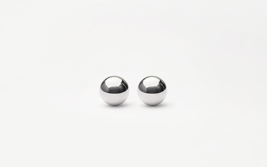 MH 925 Ellipse Earrings II recycled sterling silver minimalist design