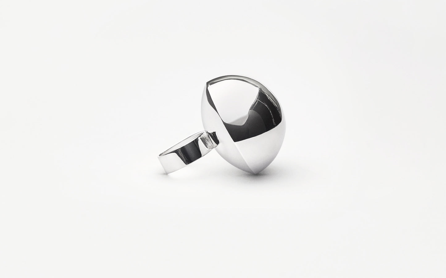 Hemisphere Ring - Handcrafted Sterling Silver MH 925
