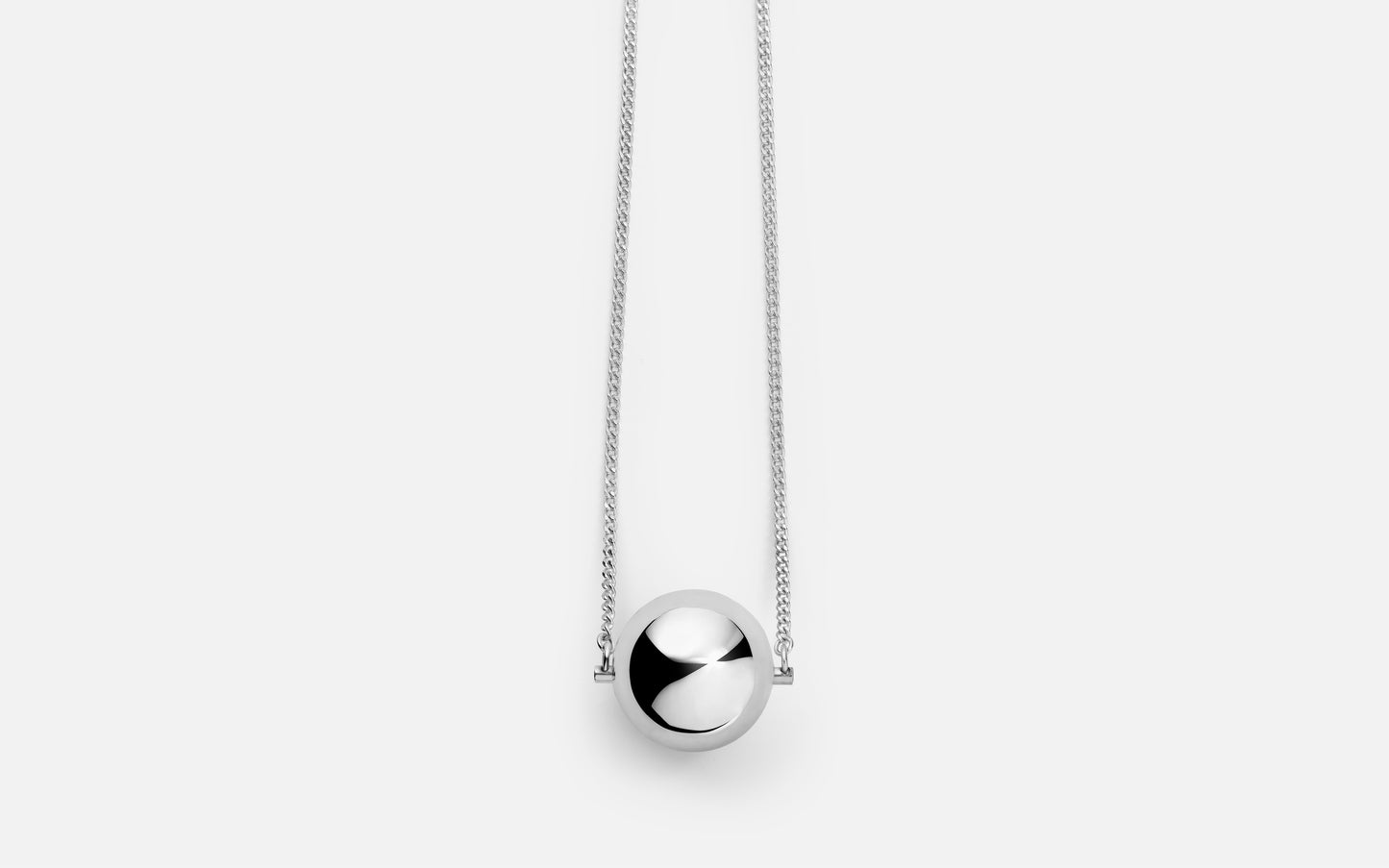 MH 925 Orb Necklace recycled sterling silver minimalist design