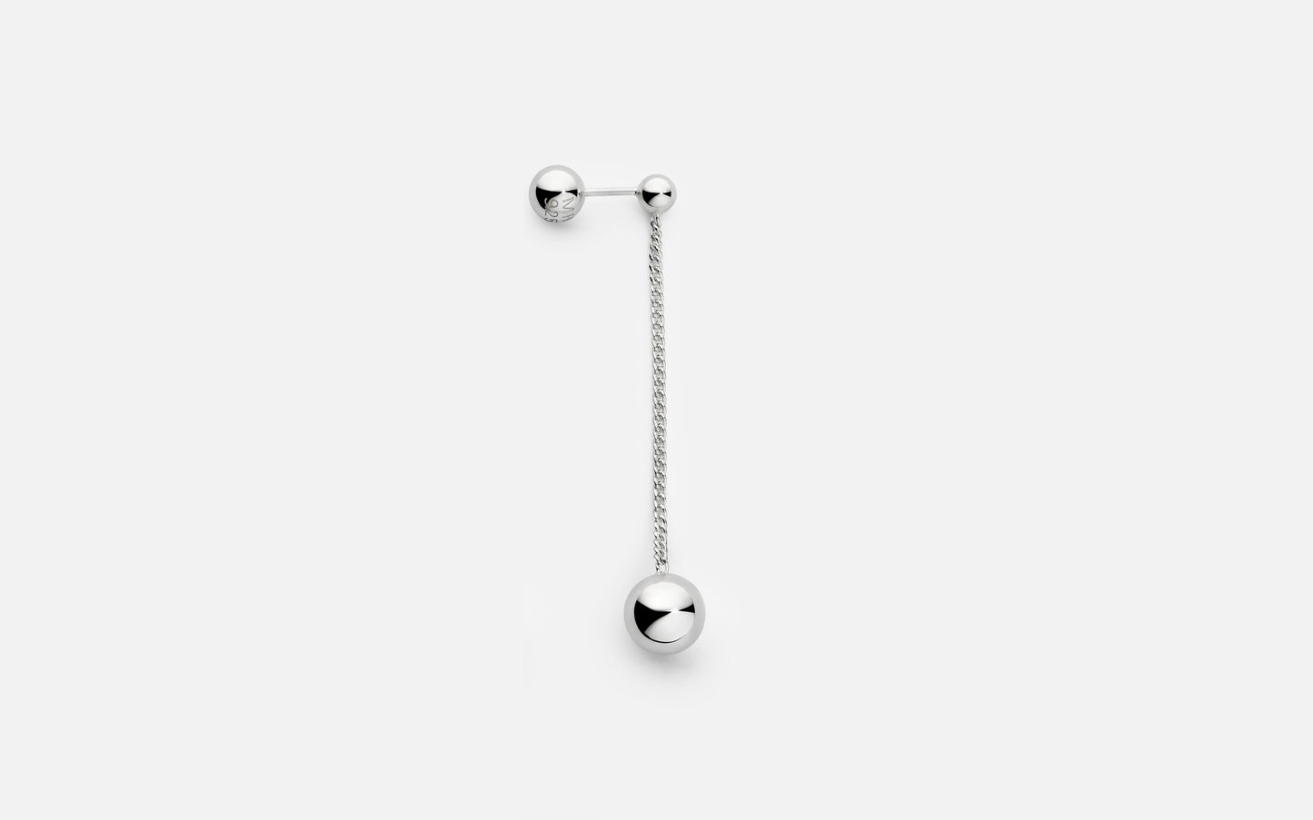 MH 925 Pendulum Earring I recycled sterling silver minimalist design